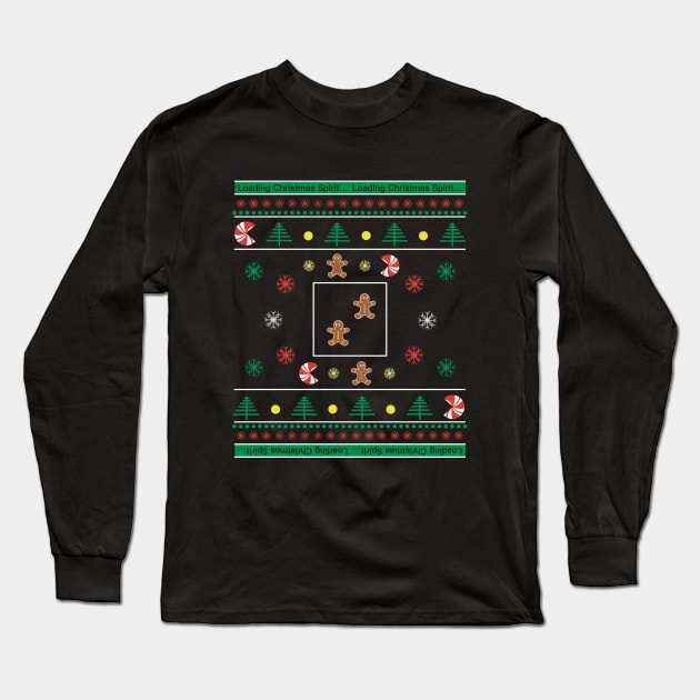 My Christmas Spirit - Humor Video Game Long Sleeve T-Shirt by Creasorz